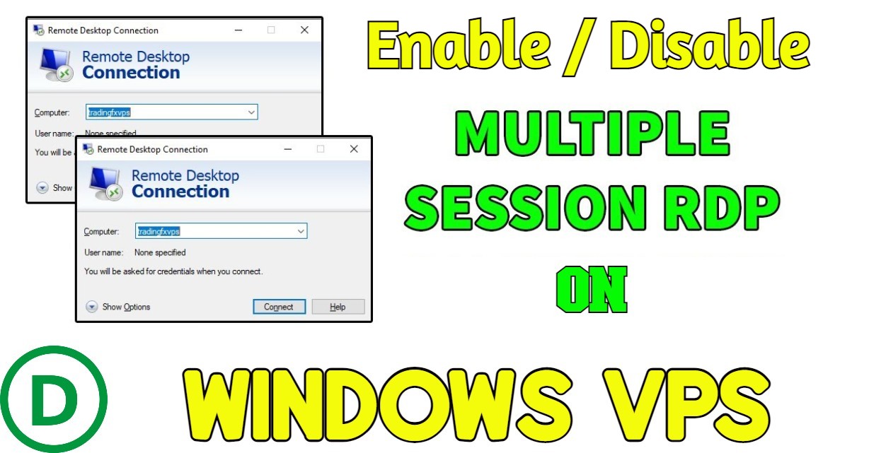 Config multi session Remote Desktop for Windows Server